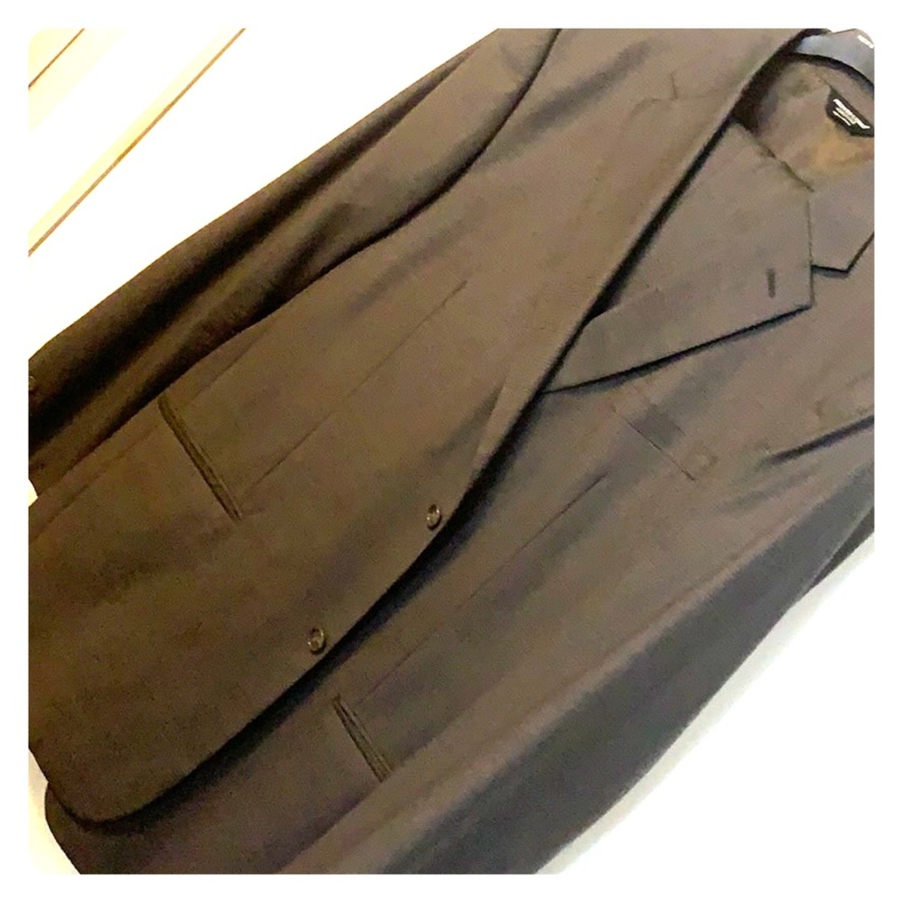 Dark olive green suit 48XL jacket & 42XL pants